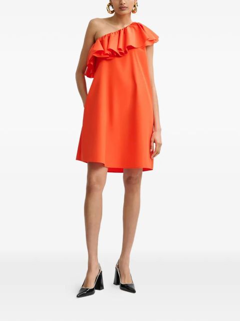Essentiel Antwerp one-shoulder ruffled mini dress - Orange - zdjęcie produktu nr 2