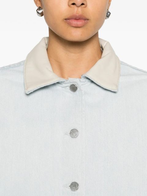 AGOLDE contrast-collar denim jacket - Blue
