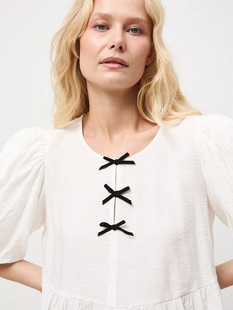 Medicine bluzka damska kolor beżowy gładka