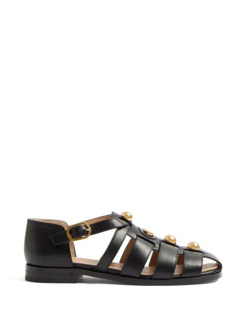 Valentino Garavani VLogo Signature fisherman sandals - Black - zdjęcie produktu nr 1