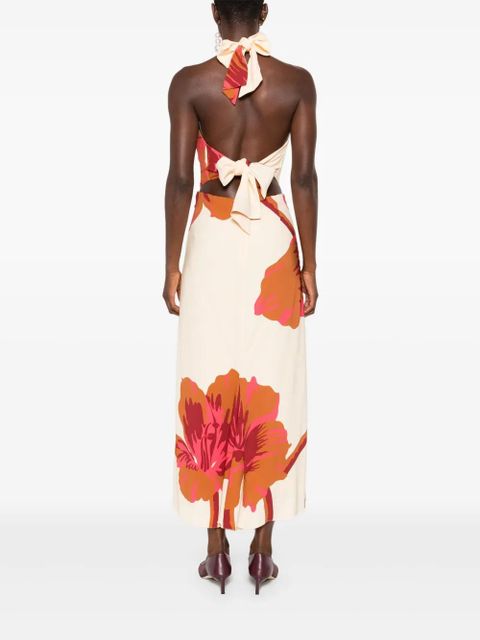 Johanna Ortiz Best of Times midi dress - Neutrals