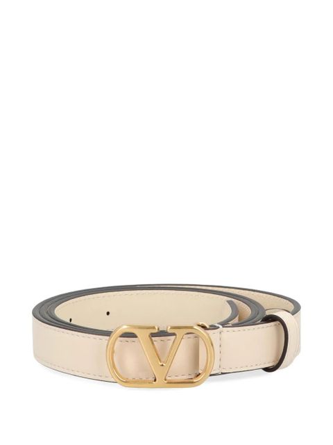 Valentino Garavani VLogo Signature leather belt - Neutrals - zdjęcie produktu nr 1