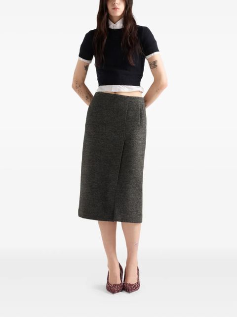 Prada short-sleeve crew-neck sweater - Blue