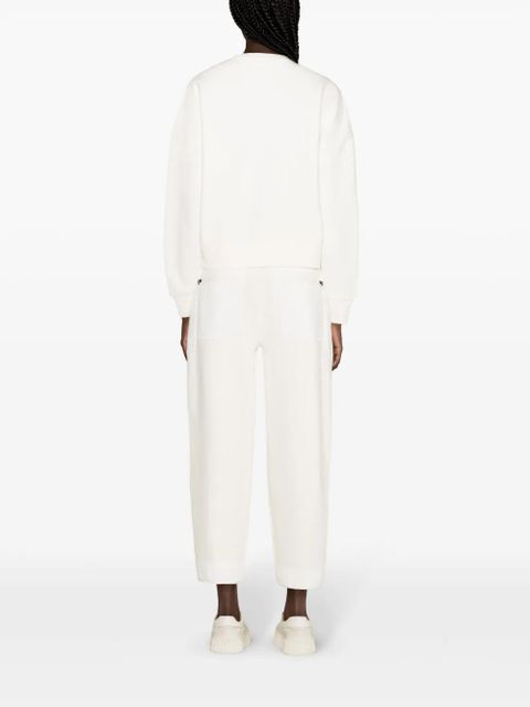 Moncler contrasting-panels track pants - White