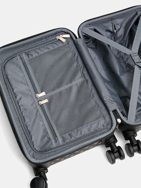 Guess walizka kolor brązowy TWHP74 52983