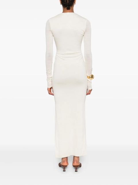 Nanushka crew-neck long dress - Neutrals