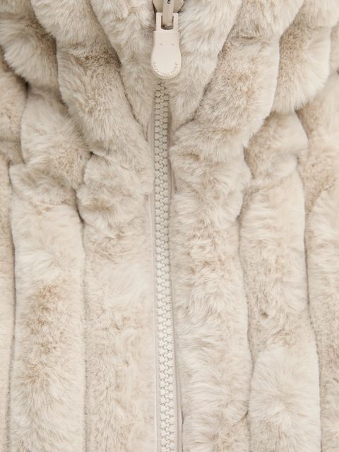 Save The Duck kurtka dwustronna ELINA kolor beżowy zimowa D31352W.VERY21