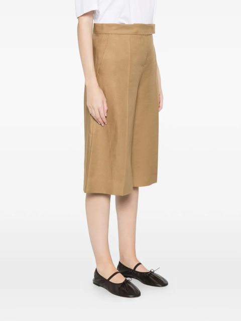 Max Mara high-waisted pleated shorts - Neutrals