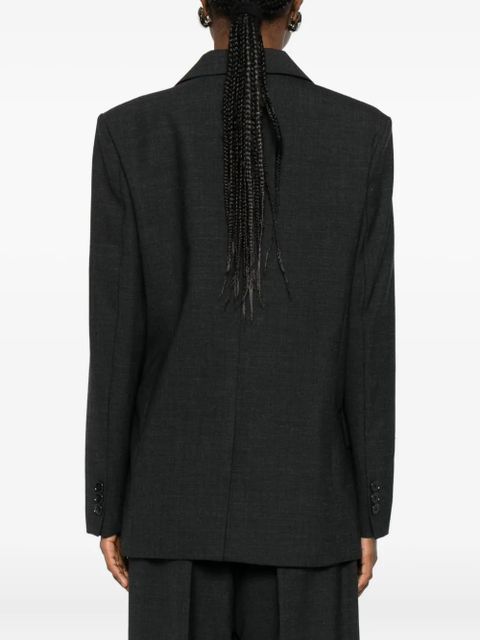 SOLOTRE notched-lapel blazer - Black