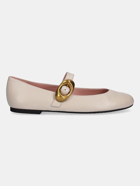 Pretty Ballerinas baleriny skórzane Nicole kolor beżowy 52563_002 - zdjęcie produktu nr 2