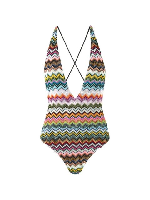 Missoni V-neck swimsuit - Pink - zdjęcie produktu nr 1