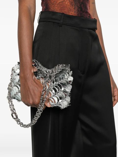Rabanne disc-detail chain shoulder bag - Grey