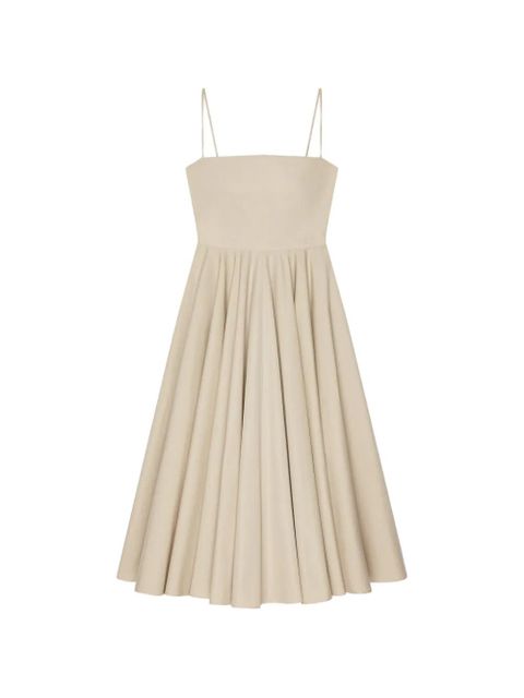 Givenchy pleated sleeveless midi dress - Neutrals - zdjęcie produktu nr 1