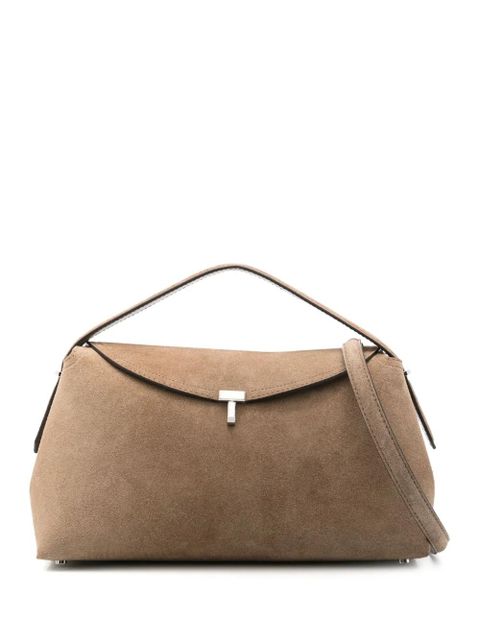 TOTEME T-Lock suede tote bag - Brown - zdjęcie produktu nr 1