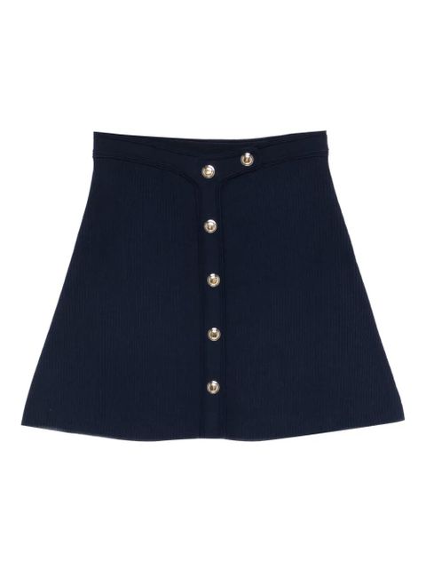 SANDRO press-stud-fastening short skirt - Blue - zdjęcie produktu nr 1