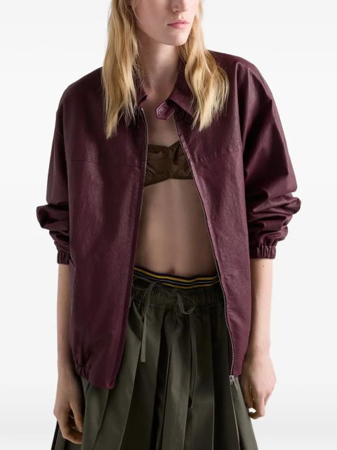 Prada nappa leather jacket - Purple