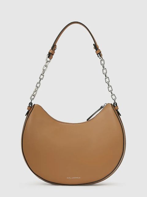 Karl Lagerfeld torebka skórzana K/AUTOGRAPH kolor brązowy A2W30019 - zdjęcie produktu nr 2