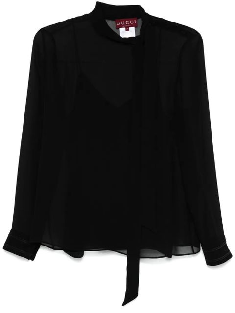 Gucci silk blouse - Black - zdjęcie produktu nr 1