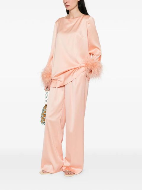 TWINSET feather-trim top - Pink - zdjęcie produktu nr 2