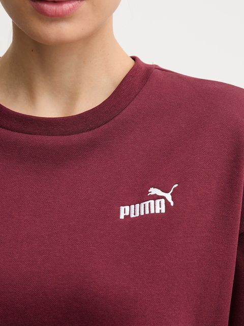 Puma dres damski kolor bordowy 688160
