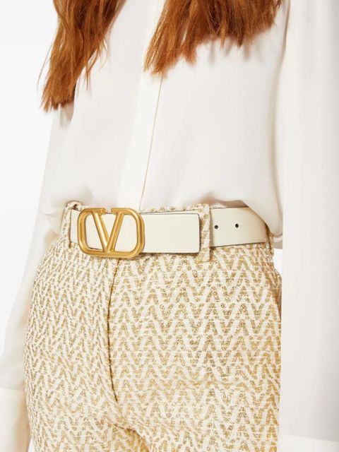 Valentino Garavani 40mm VLogo Signature reversible belt - Neutrals