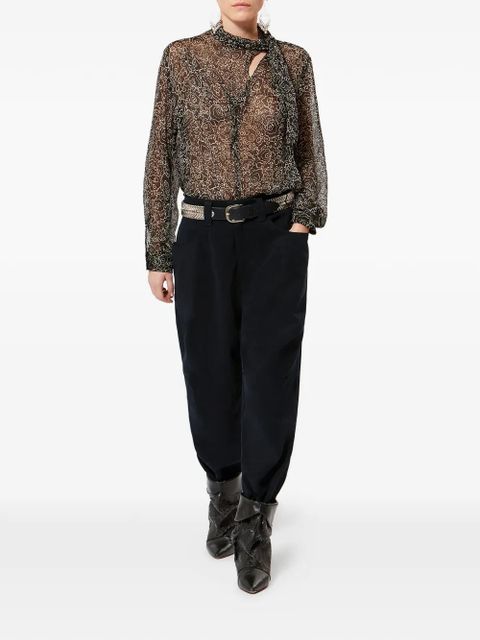 MARANT ÉTOILE Opalyna button-fastening trousers - Black - zdjęcie produktu nr 2