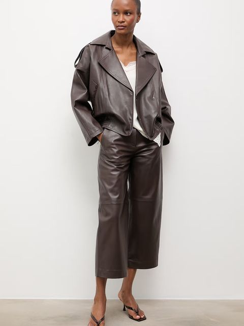 Answear.LAB spodnie damskie skórzane MADELINE z kolekcji Unscripted