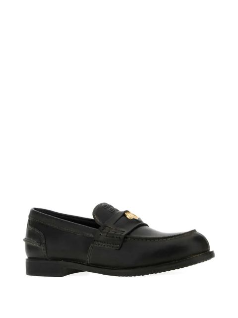 Miu Miu leather penny loafers - Black - zdjęcie produktu nr 2
