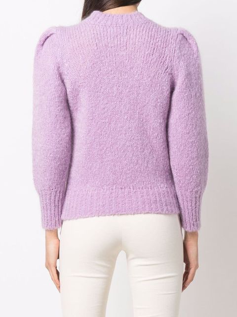 Isabel Marant puff-sleeve jumper - Purple