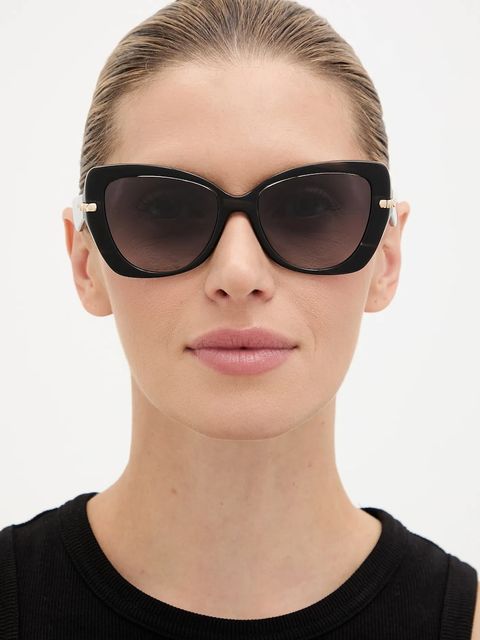 Michael Kors okulary przeciwsłoneczne damskie kolor czarny 0MK2258U