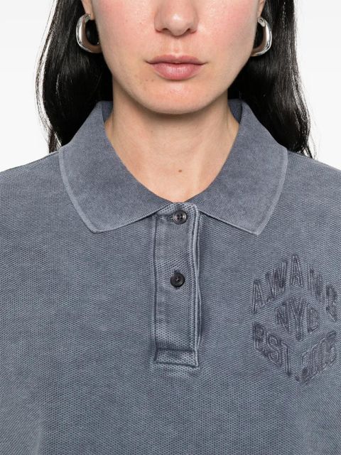 Alexander Wang high-low polo top - Grey