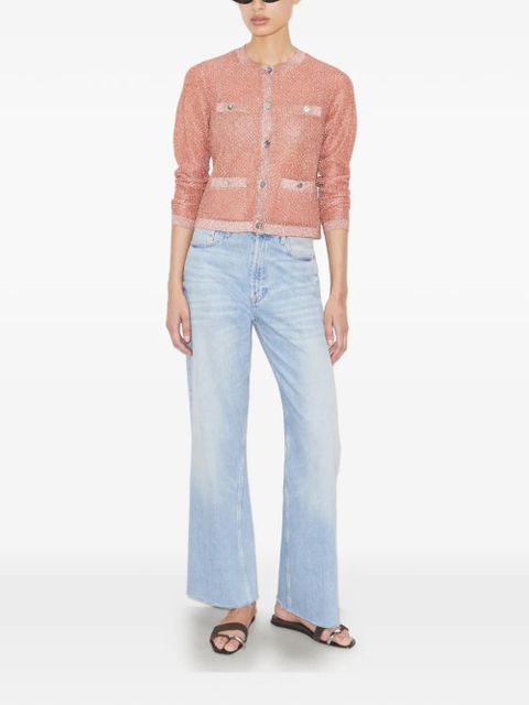 Tory Burch Kendra mesh cardigan - Pink - zdjęcie produktu nr 2