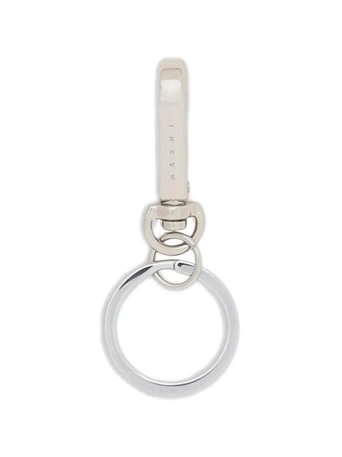 Marni engraved keyring - Silver - zdjęcie produktu nr 1