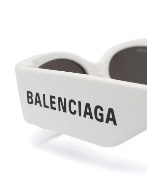 Balenciaga Eyewear logo-print tinted-lenses sunglasses - White - zdjęcie produktu nr 2