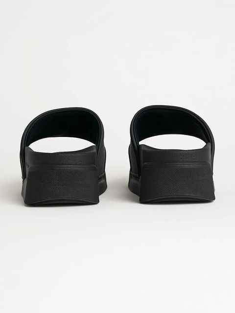 Karl Lagerfeld klapki KONDOMINIUM damskie kolor czarny na platformie KL88819 - zdjęcie produktu nr 2