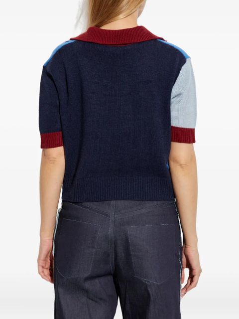 Marni colourblock short-sleeve top - Blue