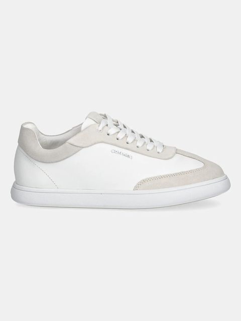 Calvin Klein sneakersy skórzane CUPSOLE LACE UP - LTH SUE MIX - zdjęcie produktu nr 2
