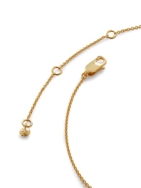 Monica Vinader Alphabet E polished-finish necklace - Gold