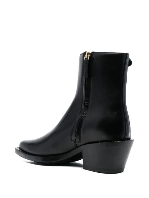 Chloé panelled leather western boots - Black