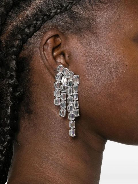 Swarovski Millenia octagon-cut chandelier earrings - White - zdjęcie produktu nr 2