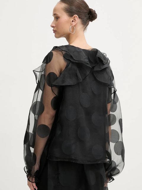 Stine Goya koszula damska kolor czarny regular SG-PS26-T125-2460