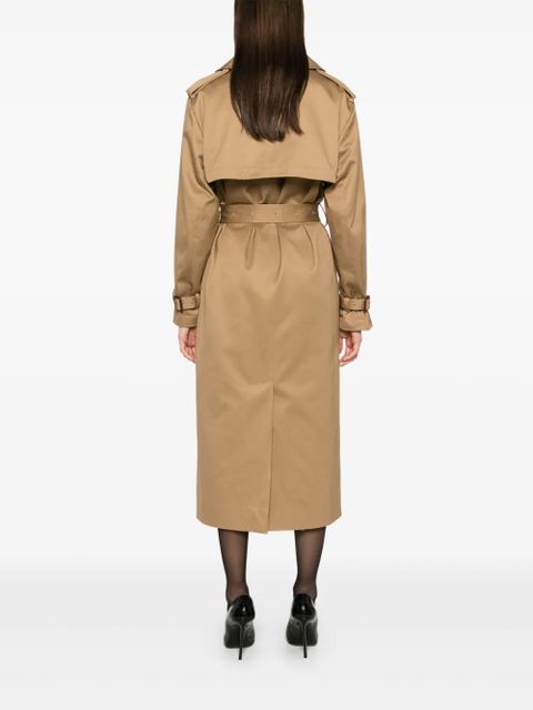 Saint Laurent cotton trench coat - Neutrals