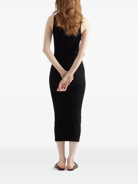 Prada ribbed midi dress - Black - zdjęcie produktu nr 2