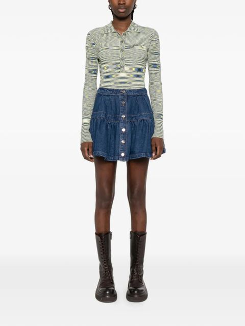 Maje button-up mini skirt - Blue - zdjęcie produktu nr 2