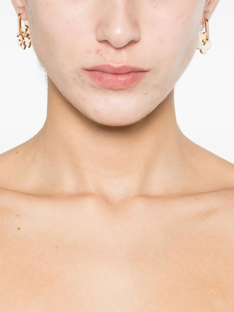 Tory Burch Kira enamel motif earrings - Gold - zdjęcie produktu nr 2