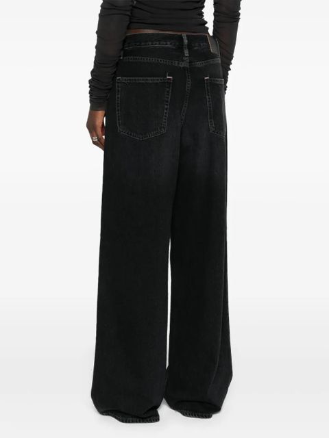 Acne Studios low-rise wide-leg jeans - Black