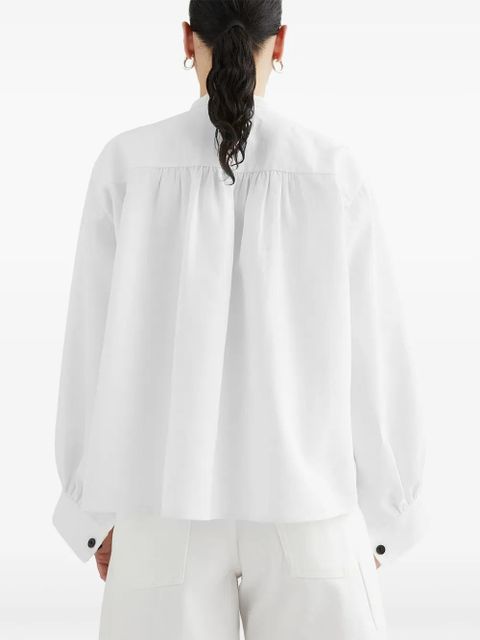 Jil Sander pleated long-sleeves shirt - White - zdjęcie produktu nr 2