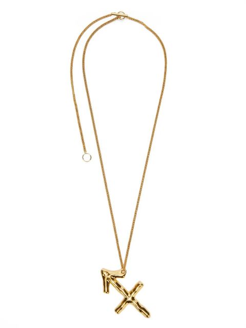Jil Sander zodiac-sign pendant necklace - Gold - zdjęcie produktu nr 2