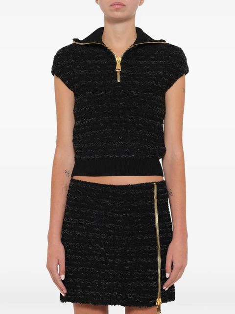 Balmain tweed top - Black
