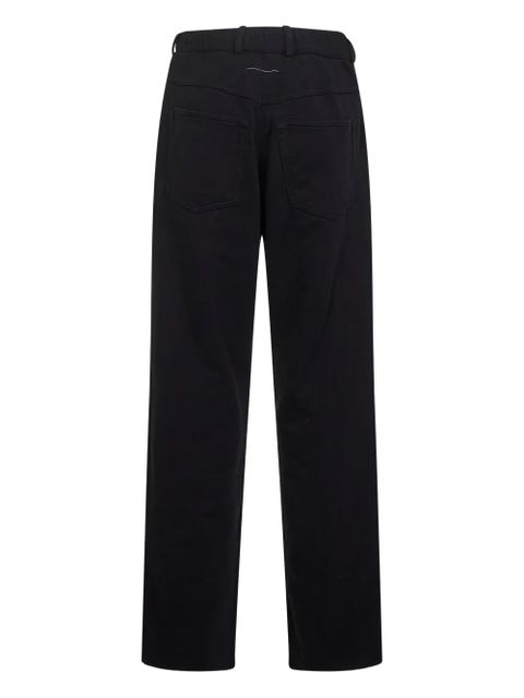 MM6 Maison Margiela cotton trousers - Black - zdjęcie produktu nr 2